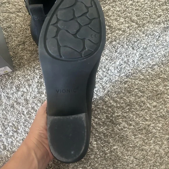 Vionic Black Leather Ankle Booties
Worn once. - Picture 3 of 15
